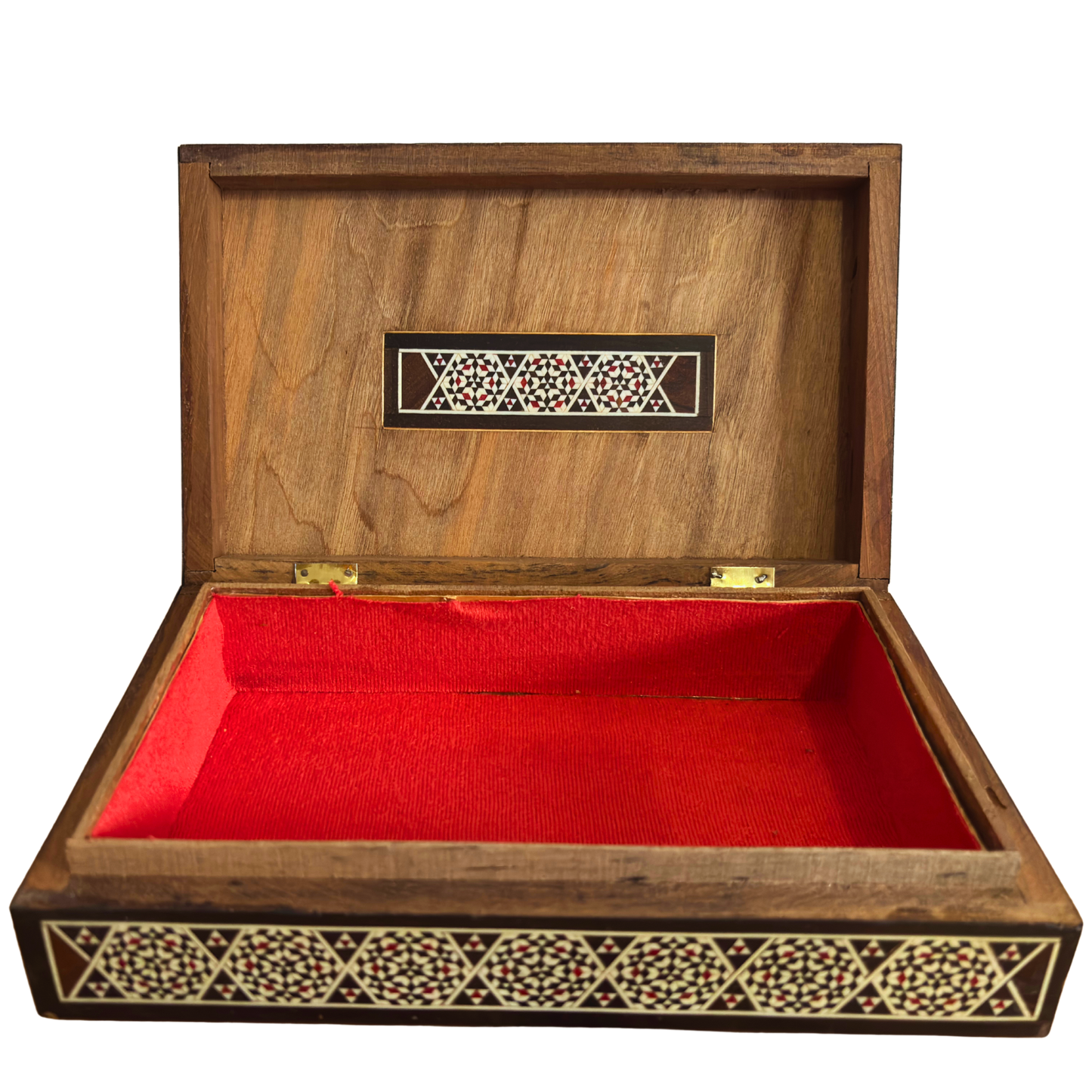 Rare Boîte à Mosaïque Chameau Vintage 1970 – Art Oriental Damascène Artisanale avec Incrustation de Nacre