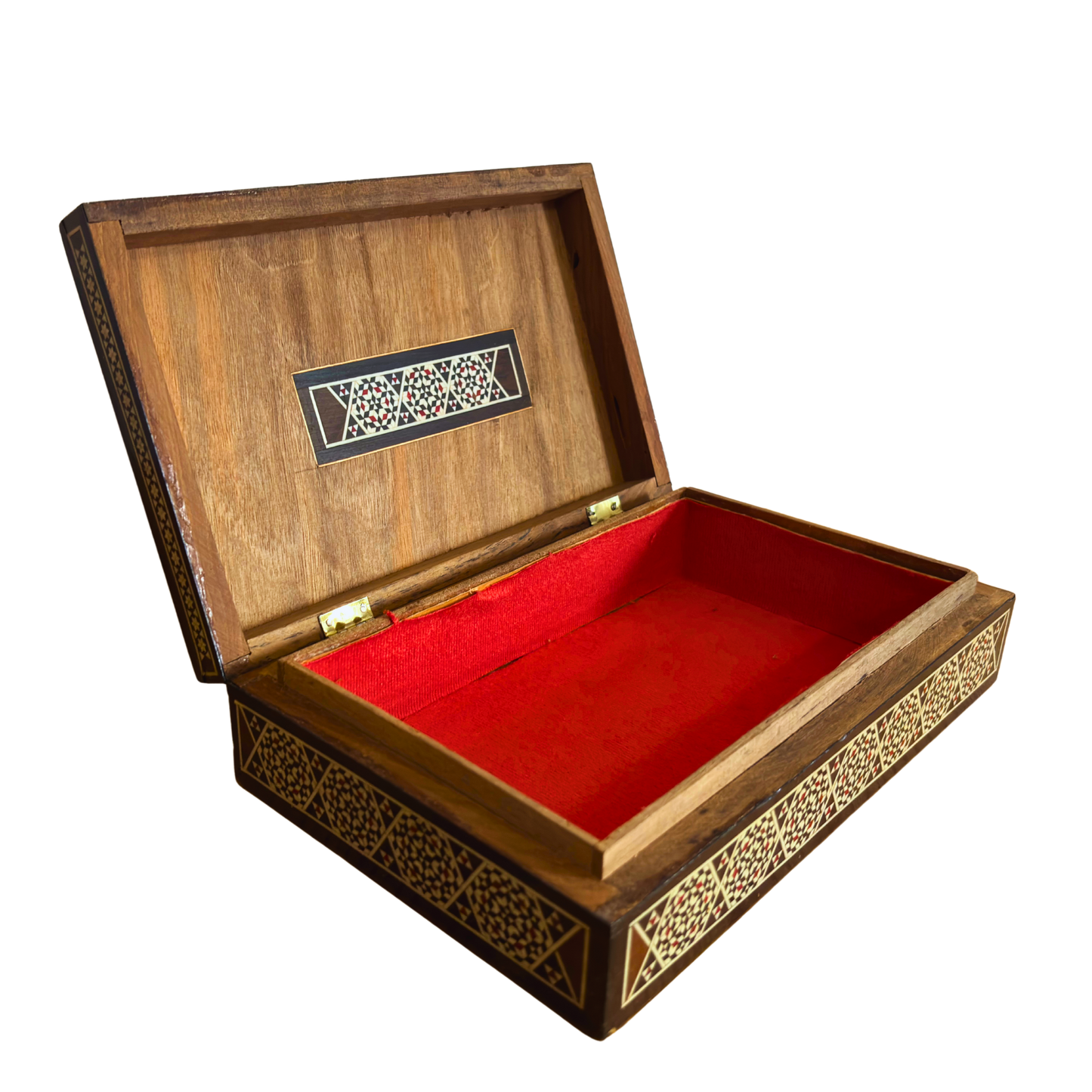 Rare Boîte à Mosaïque Chameau Vintage 1970 – Art Oriental Damascène Artisanale avec Incrustation de Nacre