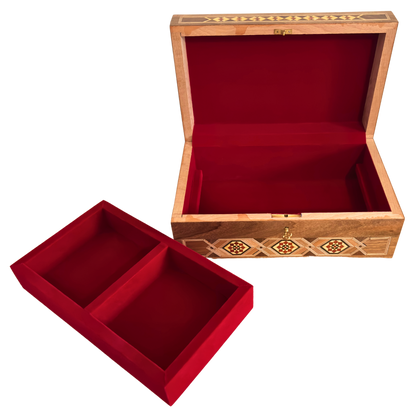 Caja Damasquina con Cerradura – Obra Artesanal Hecha a Mano