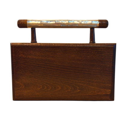 Falak – Luxury Damascene Clutch with Mother of Pearl & Brocade Interior