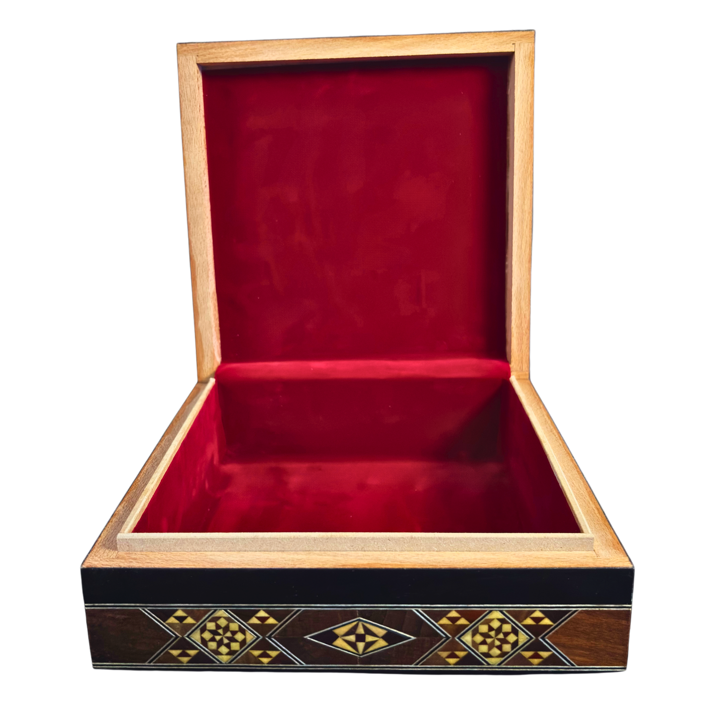 Handcrafted Damascene Mosaic Box – Timeless Elegance & Velvet