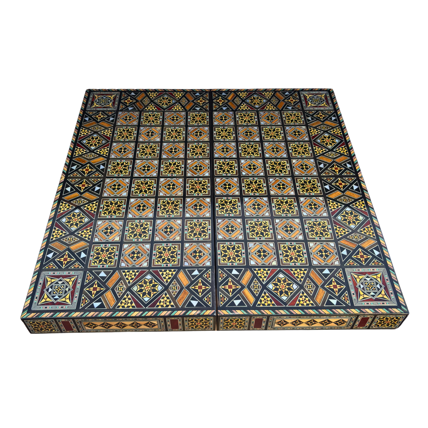 Juego de Ajedrez y Backgammon de Lujo – Arte Damasceno y Nácar