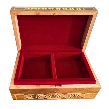 Caja Damasquina con Cerradura – Obra Artesanal Hecha a Mano